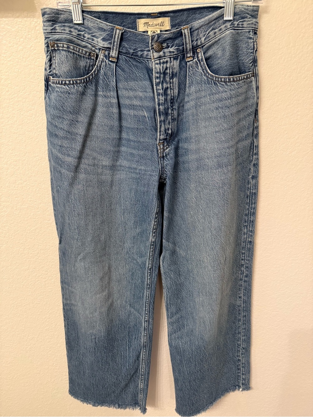 Madewell Light Blue High-Rise Wide-Leg Jeans